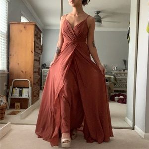 Lulus Blush Rose Pink Bridesmaids Maxi Dress XXS